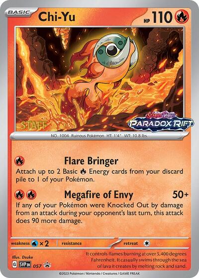 Chi-Yu (Prerelease) [Staff] 057 — Scarlet & Violet Promo