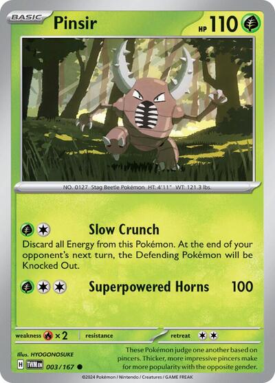 Pinsir 003/167 — Twilight Masquerade