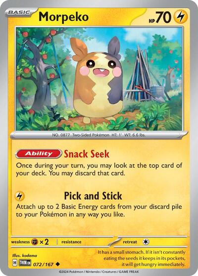 Morpeko 072/167 — Twilight Masquerade