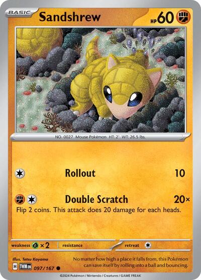 Sandshrew 097/167 — Twilight Masquerade