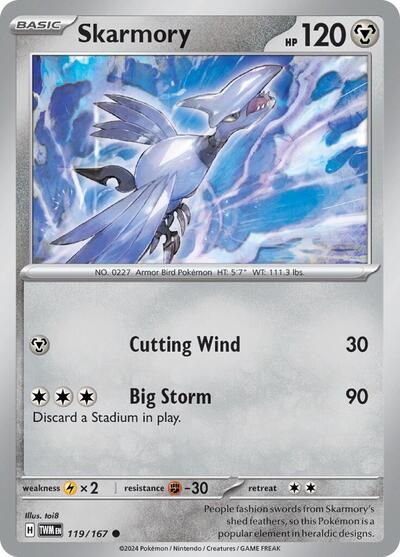 Skarmory 119/167 — Twilight Masquerade