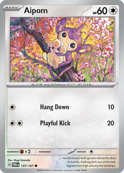Aipom 137/167 — Twilight Masquerade