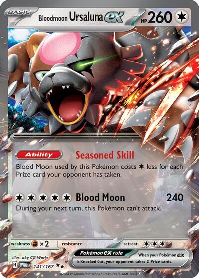 Bloodmoon Ursaluna ex 141/167 — Twilight Masquerade