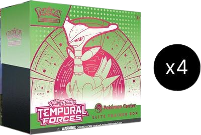 Temporal Forces Pokemon Center Elite Trainer Box Case (Exclusive) [Iron Leaves] 