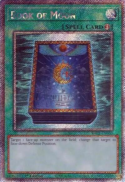 Book of Moon (Platinum Secret Rare) - RA02-EN050 - 25th Anniversary Rarity  Collection II YuGiOh - Collectr