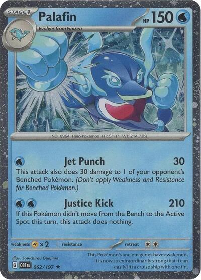 Palafin (Cosmos Holo) 062/197 — Scarlet & Violet Promo