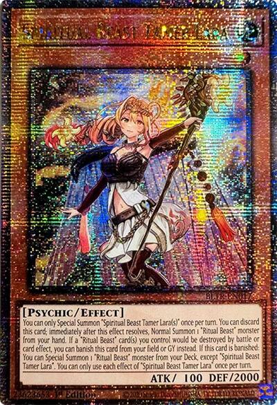 Spiritual Beast Tamer Lara (Quarter Century Secret Rare) BLTR-EN017