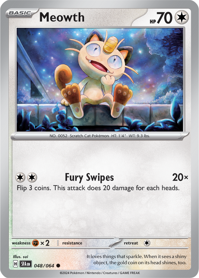 Meowth 048/064 — Shrouded Fable
