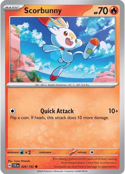 Scorbunny 026/142 — Stellar Crown