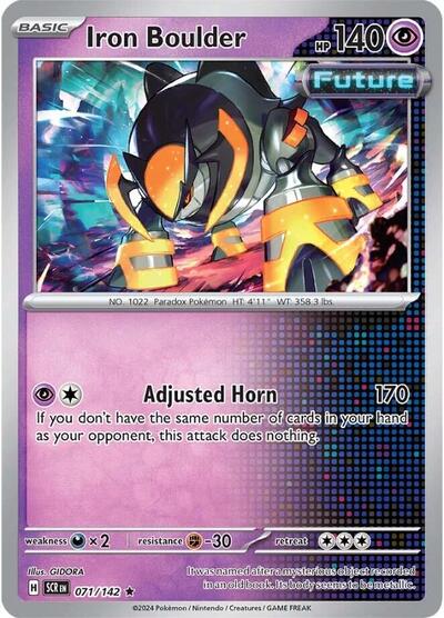 Iron Boulder 071/142 — Stellar Crown