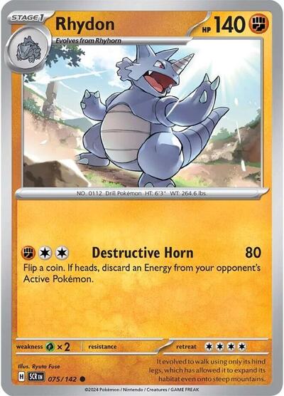 Rhydon 075/142 — Stellar Crown