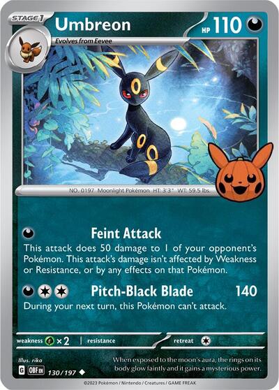 Umbreon 130/197 — Trick or Trade BOOster Bundle 2024