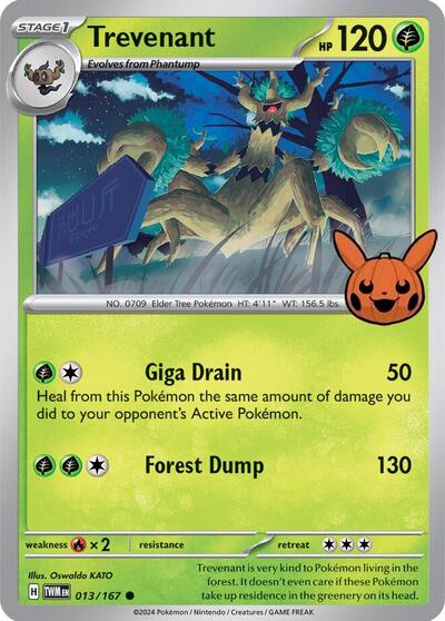 Trevenant 013/167 — Trick or Trade BOOster Bundle 2024
