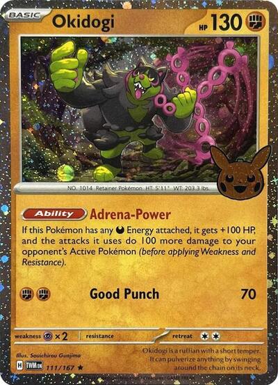 Okidogi (Cosmos Holo) 111/167 — Trick or Trade BOOster Bundle 2024