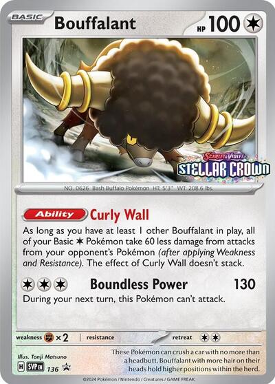 Bouffalant 136 — Scarlet & Violet Promo