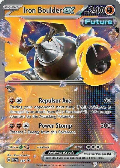 Iron Boulder ex 147 — Scarlet & Violet Promo