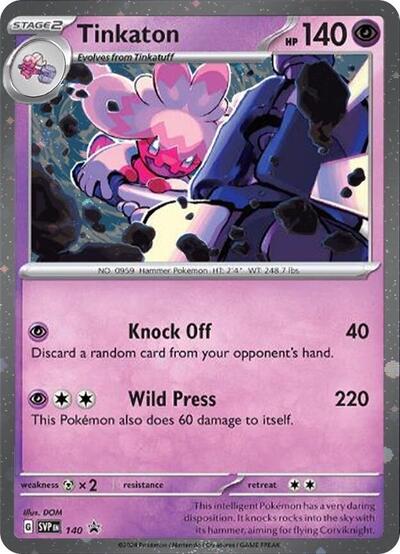 Tinkaton (Cosmo Holo) 140 — Scarlet & Violet Promo