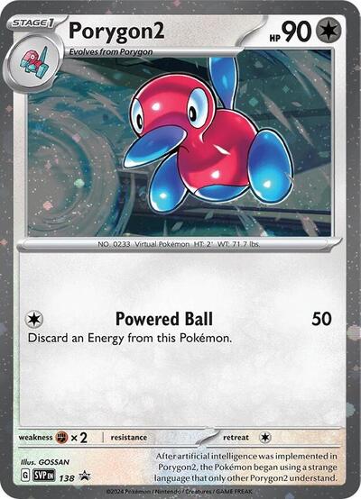 Porygon2 (Cosmos Holo) 138 — Scarlet & Violet Promo