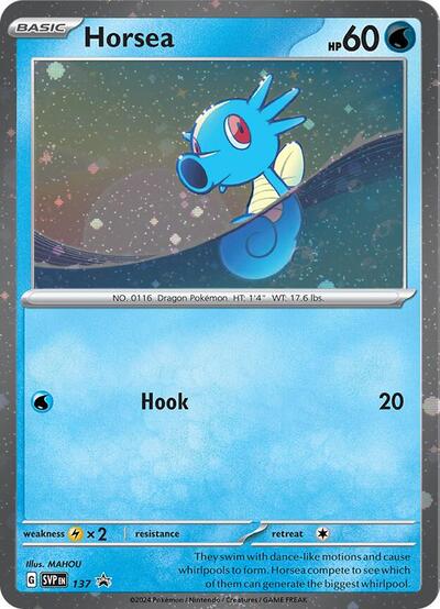 Horsea (Cosmo Holo) 137 — Scarlet & Violet Promo