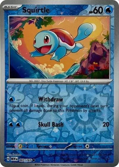 Squirtle - 007/165 (Reverse Cosmos Holo) (Costco Exclusive) 007/165 — Scarlet & Violet Promo