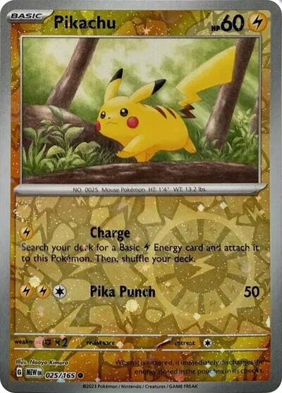 Pikachu (Reverse Cosmos Holo) (Costco Exclusive) 