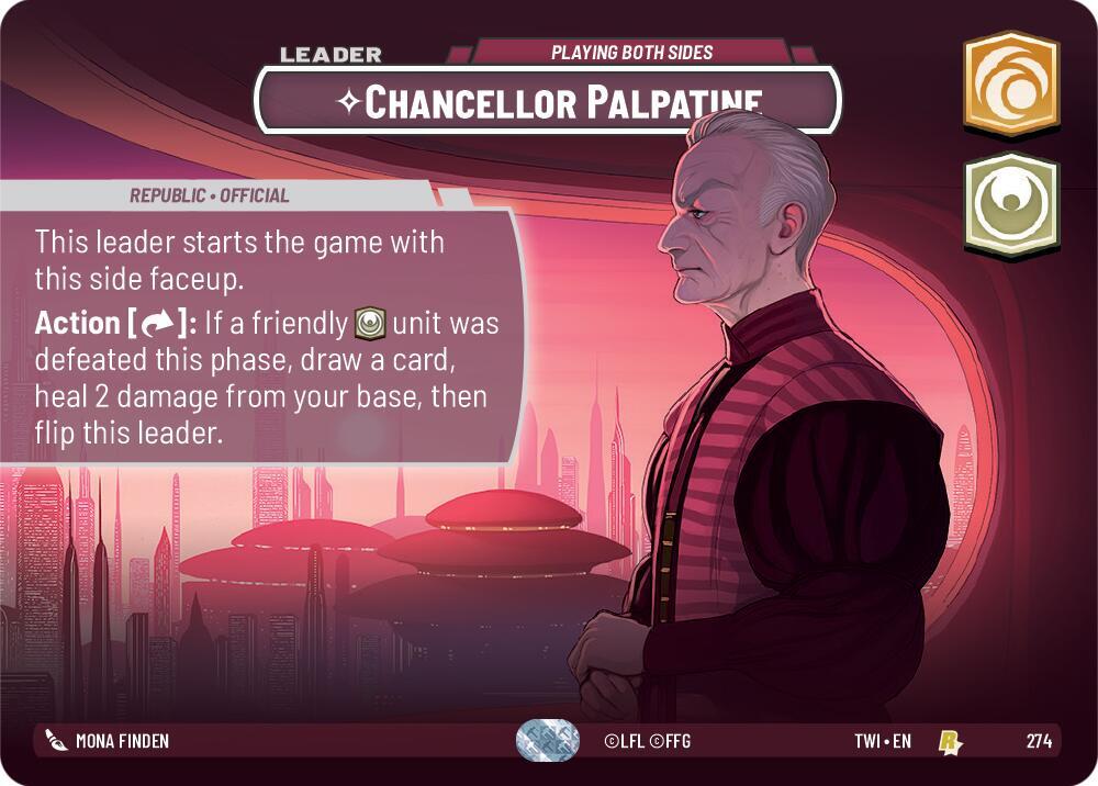 Star Wars Unlimited Twilight Of The Republic Chancellor Palpatine 