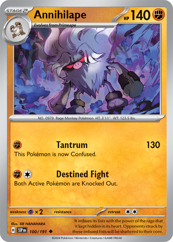 Annihilape 100/191 — Surging Sparks