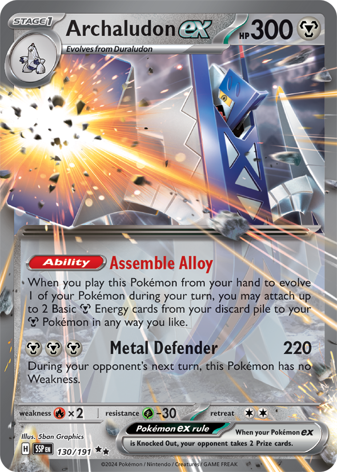 Archaludon ex 130/191 — Surging Sparks