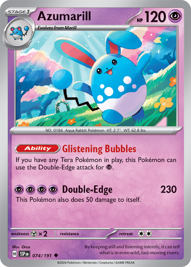 Azumarill 074/191 — Surging Sparks