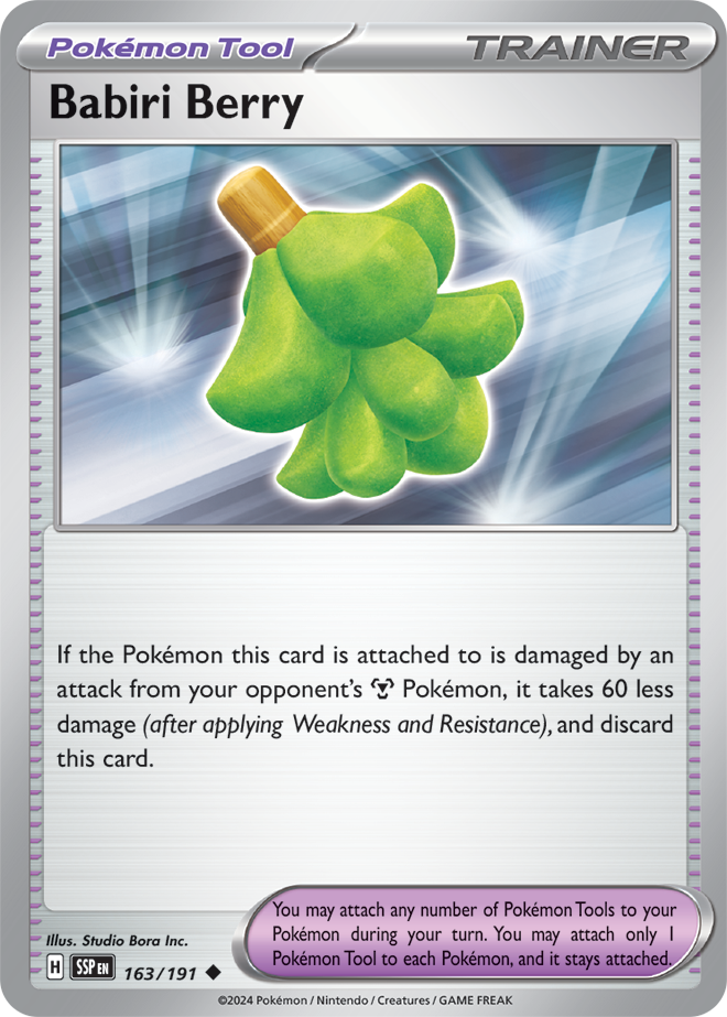 Babiri Berry 163/191 — Surging Sparks