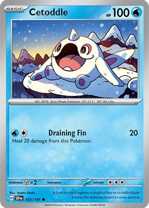 Cetoddle - 053/191 - Surging Sparks Pokemon - Collectr Cetoddle - 053/191 - Surging Sparks Pokemon - Collectr