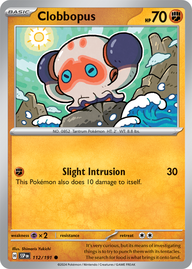 Clobbopus 112/191 — Surging Sparks