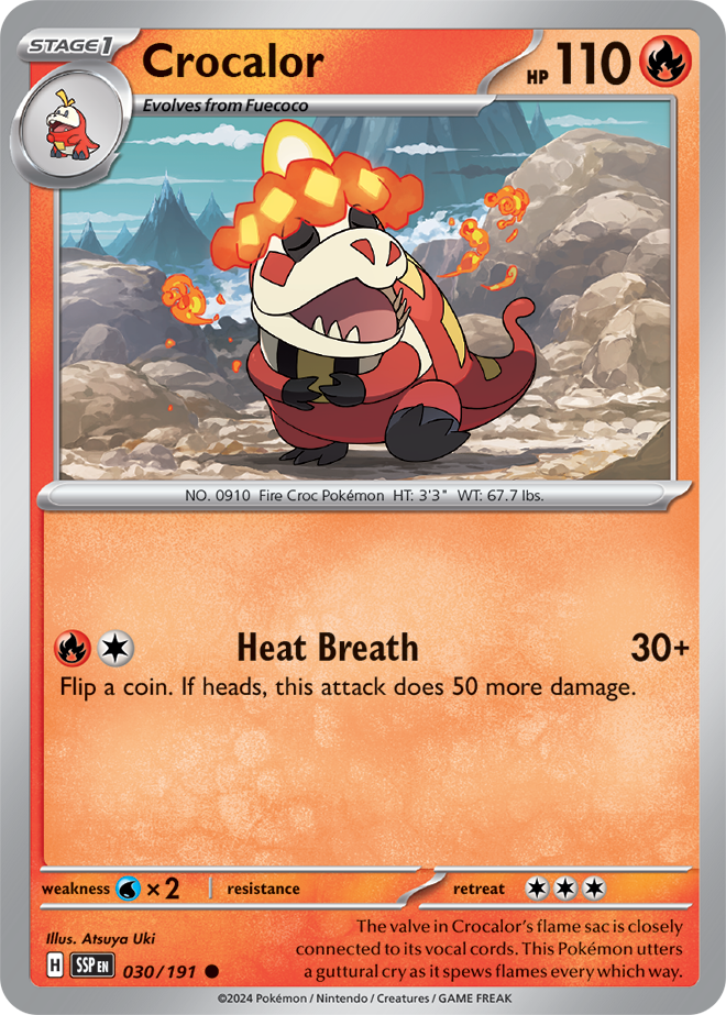 Crocalor 030/191 — Surging Sparks