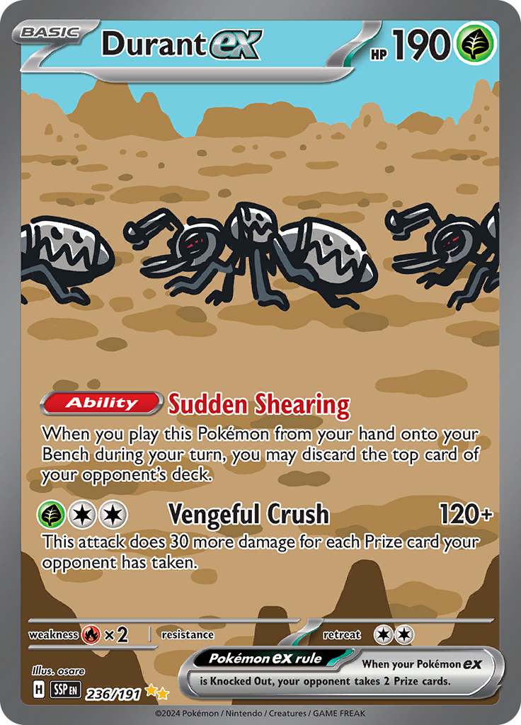 what pokemon set has 191 cards Flygon ex (106/191) [Scarlet & Violet: Surging Sparks]