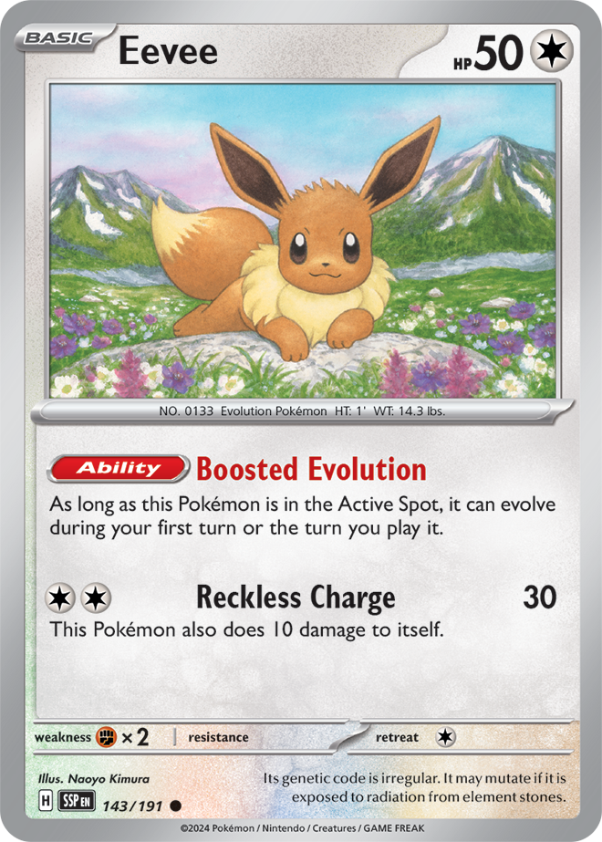 Eevee 143/191 — Surging Sparks