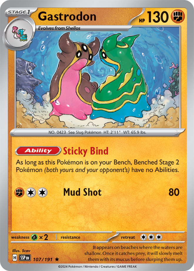 Gastrodon 107/191 — Surging Sparks