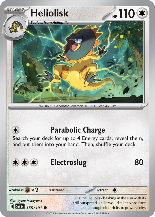 Heliolisk 155/191 — Surging Sparks