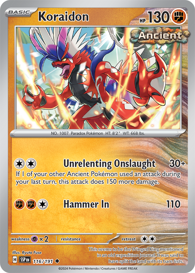 Koraidon 116/191 — Surging Sparks