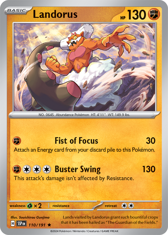 Landorus 110/191 — Surging Sparks