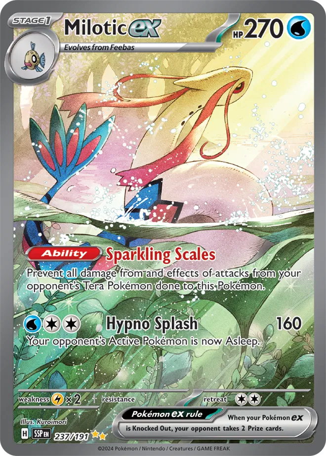 Milotic ex - 237/191 - Surging Sparks Pokemon - Collectr Milotic ex - 237/191 - Surging Sparks Pokemon - Collectr