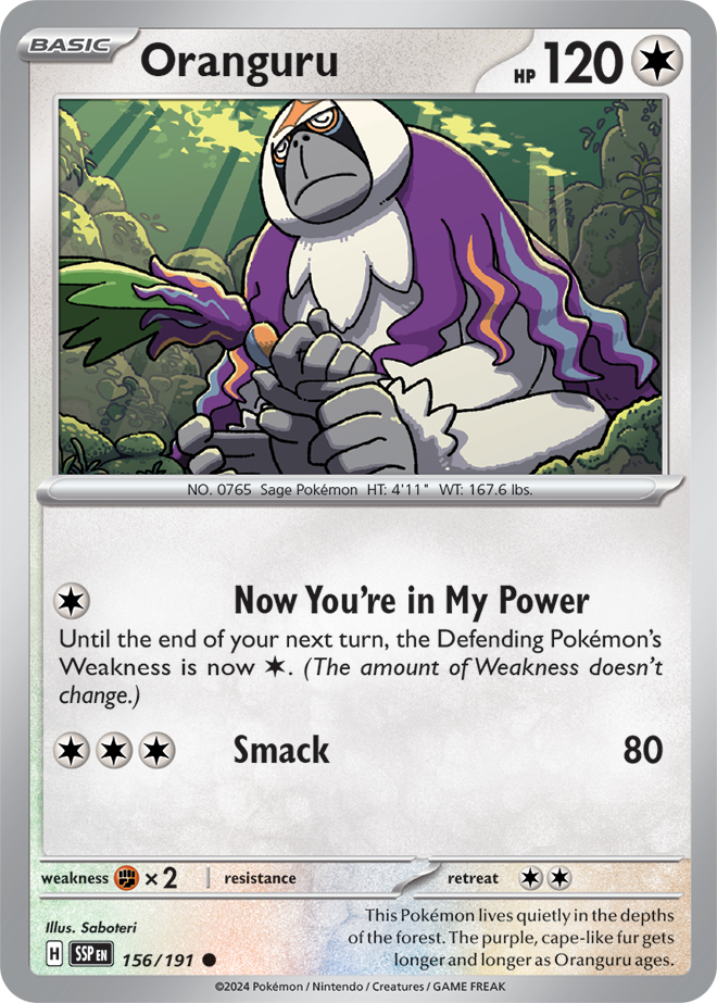 Oranguru 156/191 — Surging Sparks