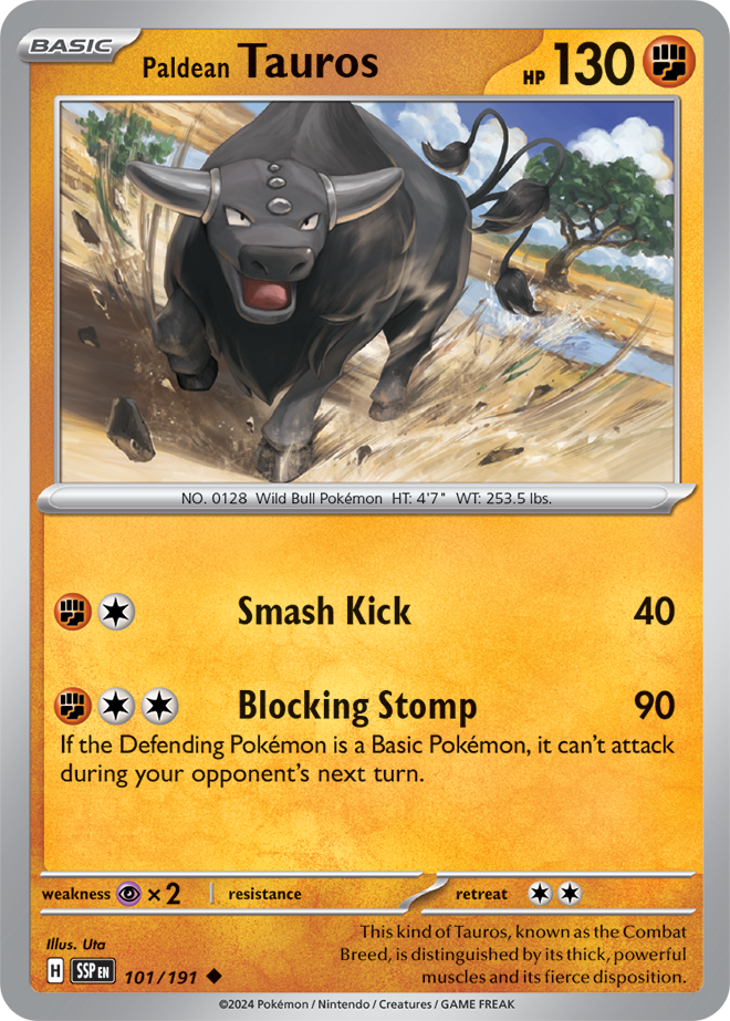 Paldean Tauros 101/191 — Surging Sparks