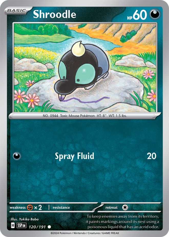 Shroodle 120/191 — Surging Sparks