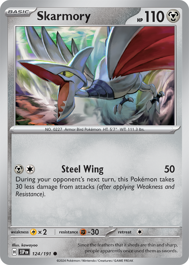 Skarmory 124/191 — Surging Sparks