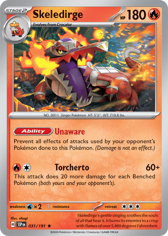 Skeledirge 031/191 — Surging Sparks