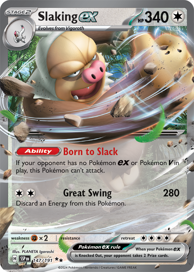 Slaking ex 147/191 — Surging Sparks