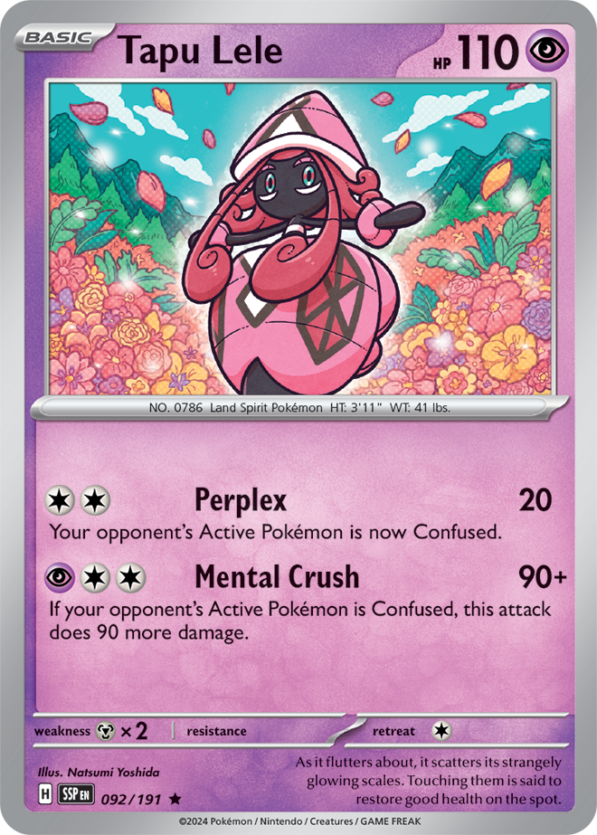 Tapu Lele 092/191 — Surging Sparks