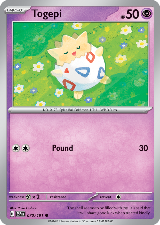 Togepi 070/191 — Surging Sparks