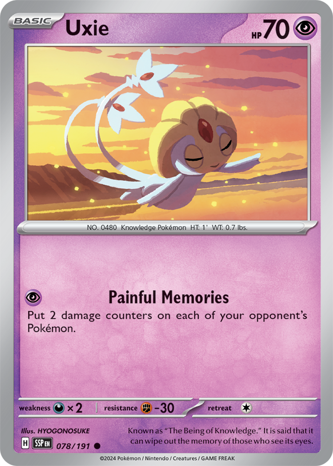 Uxie 078/191 — Surging Sparks