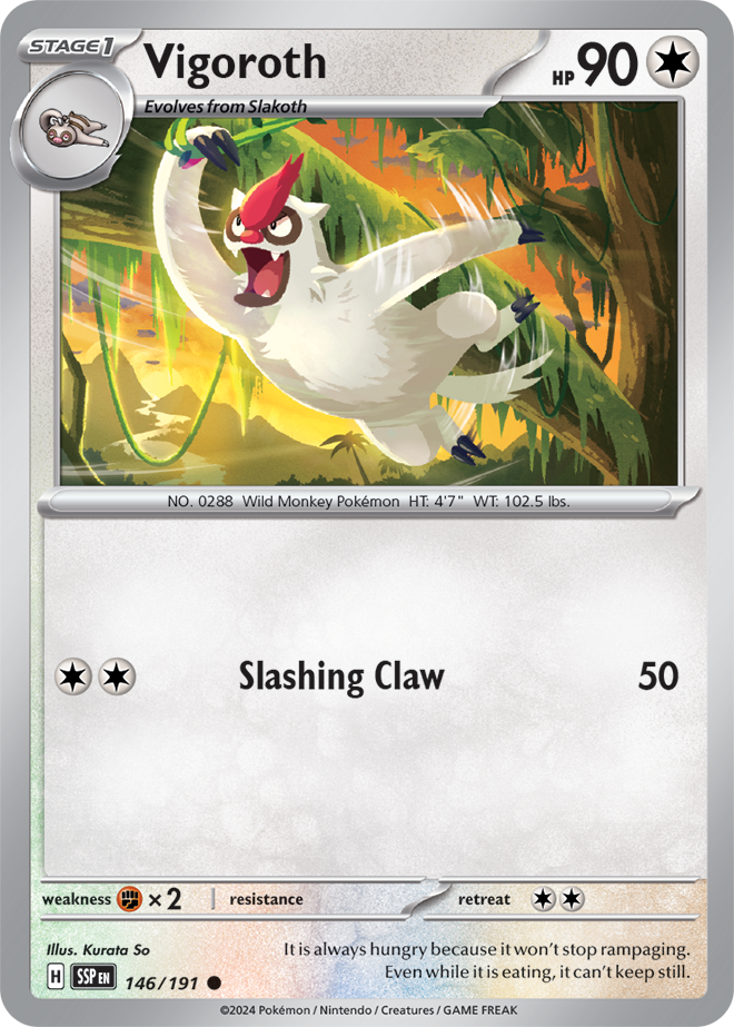 Vigoroth 146/191 — Surging Sparks
